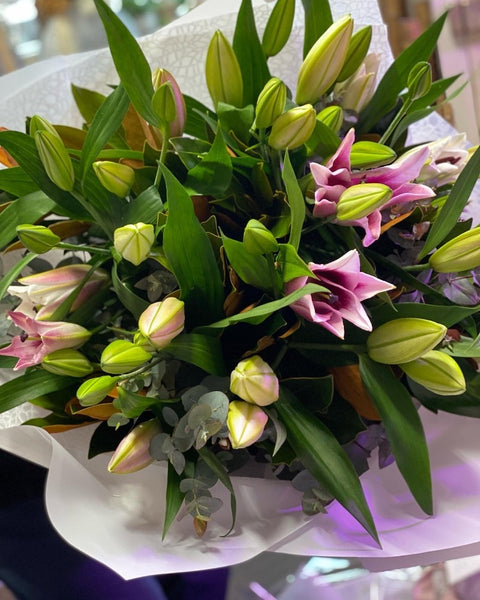 Bunch of Oriental Lilies